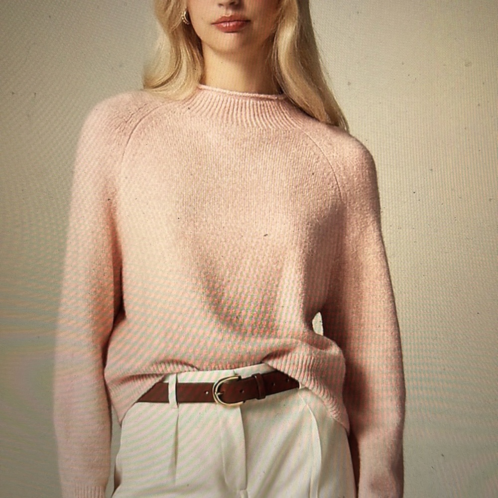 “Pale Pink”  Rollneck sweater from J Crew